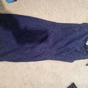 Navy blue lace dress